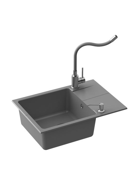 MYQ Missouri Mis0101 Baterie Chiuvetă Bucătărie Bancă Flexibilă Neagră