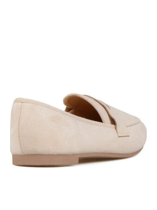 Women's Loafers In Beige Colour