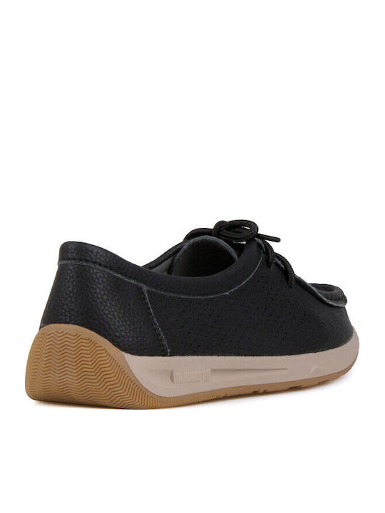 Mocasini Dama Loafers În Culoare Neagră