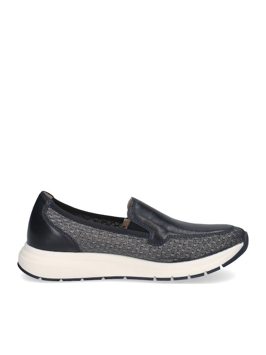 Damen Mokassins in Marineblau Farbe