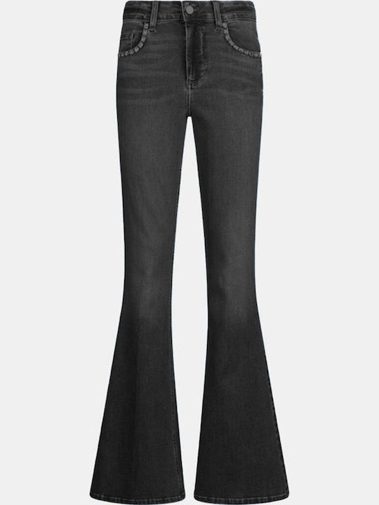 Women's Flared Gray Jean Pants