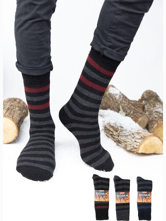 Soma Socks Șosete Bărbătești cu Model Multicolor Închis 3Pack Soma Socks Șosete Bărbătești cu Model Multicolor Închis 3Pack