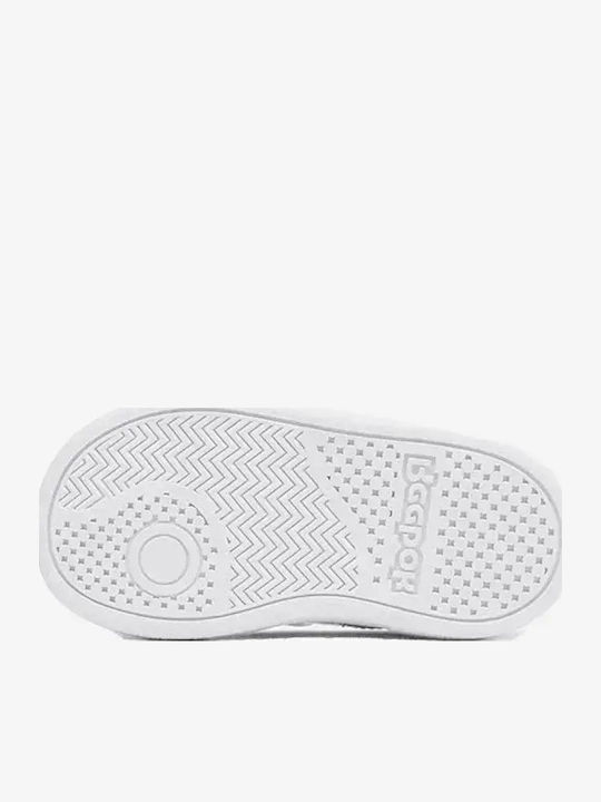Court Kids Sneakers Anatomic with Hoop & Loop Closure White