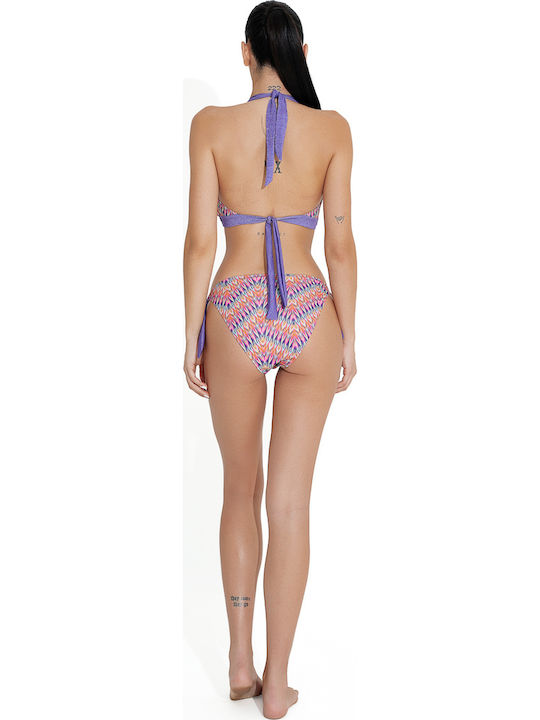 Bikini Slip with Laces Purple