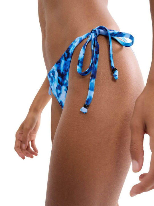 Midnight Swim Tai Bikini Slip Mit Schnürung Blaue