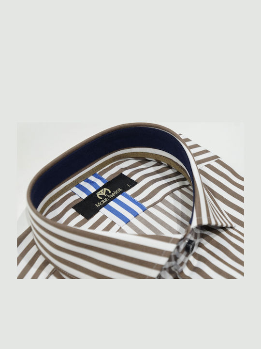 Μακρυμάνικo Πουκάμισο White/brown