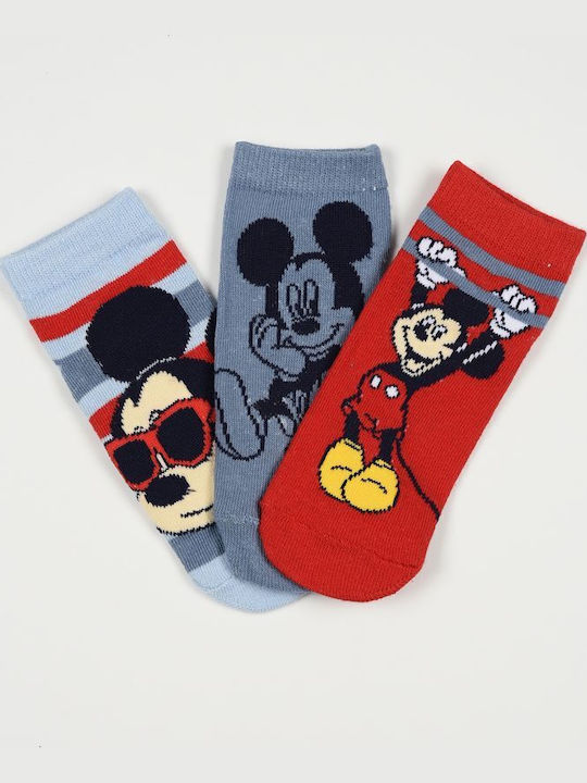 Disney Детски Чорапи Mickey Сини 3 Чифта