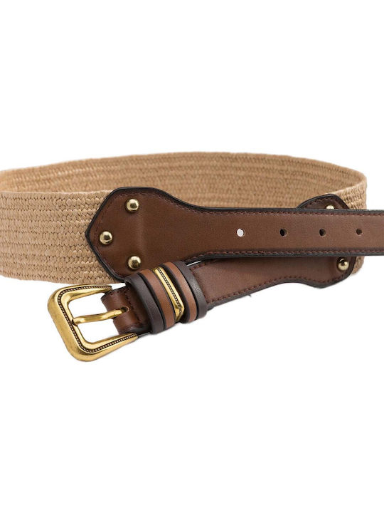 Tiffosi Elastic Women's Belt Beige