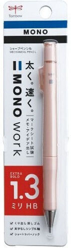 Tombow Mechanical Pencil 1.3mm Mono Light Pink Dpb-151e 4901991063486