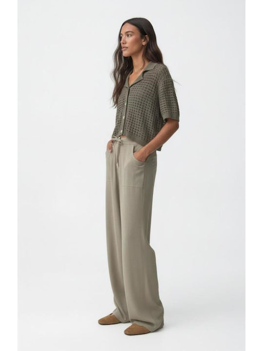 Kids Fabric Trousers Green