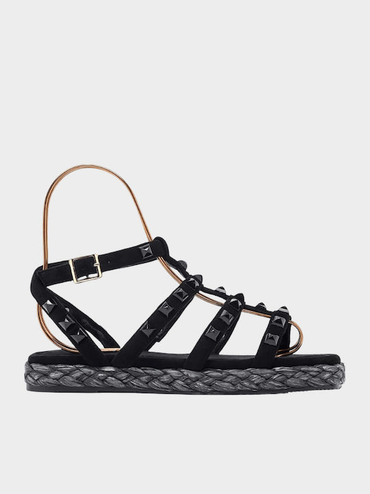 Women's Flat Sandals Black