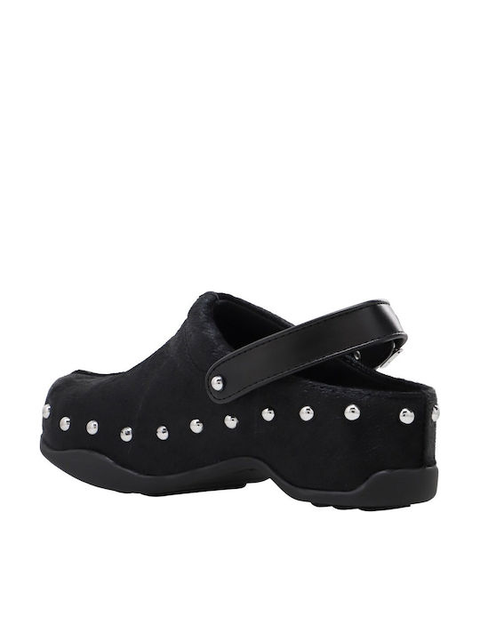 Scholl Pescura Women’s Leather Clogs Black