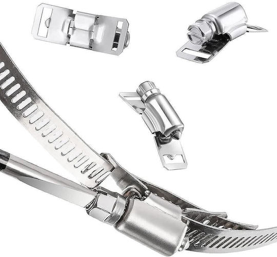 Kit Universal Cleme 5 Metri Oțel Inoxidabil 304 – Bandă Perforată Grosime 12,5 Mm 0,6 Mm 10 Capete Cleme Reglabile Cleme Orice Diametru Auto Hvac Irigații Mediu Marin – Onuvio