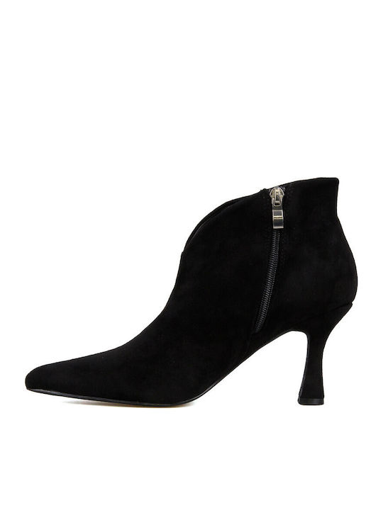 Suede Women's Ankle Boots Black