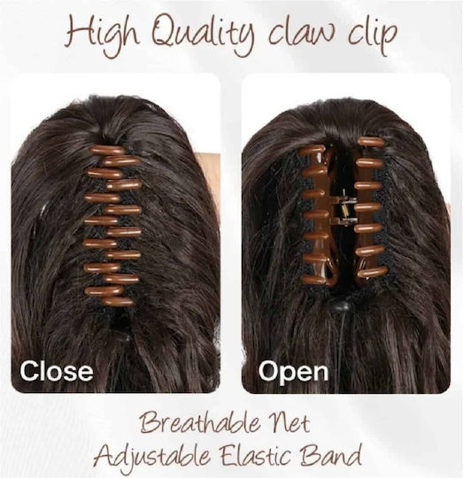 Ponytail Synthetic Hair Kanekalon High Quality Clamper Straight Light Chestnut #10 50cm
