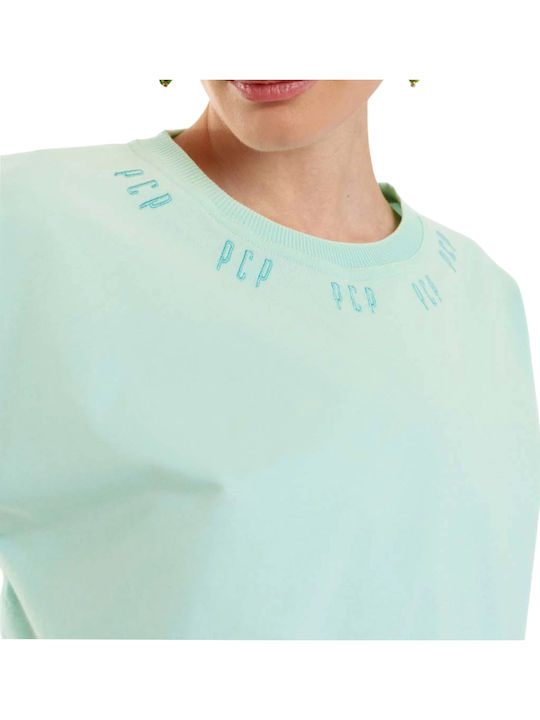 Amelie Дамска Crop Тениска Мента