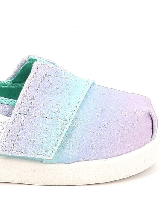 Kids Espadrilles with Hoop & Loop Closure Purple