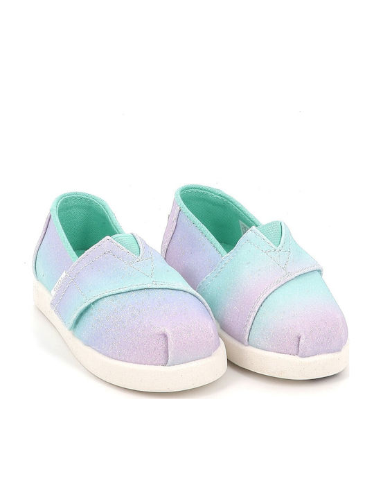 Kids Espadrilles with Hoop & Loop Closure Purple