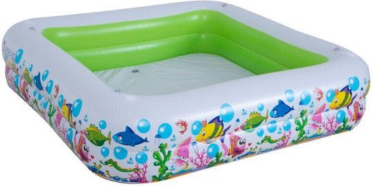 Children's Square Swimming Pool 240L Inflatable 143x143x123cm