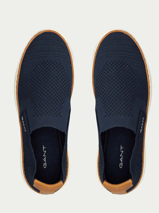 San Prep Canvas Men's Slip-Ons Blue