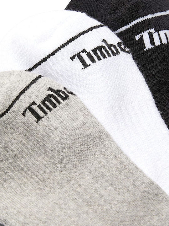 Timberland Bowden Herren Socken Schwarz-Weiß-Grau 3er Pack