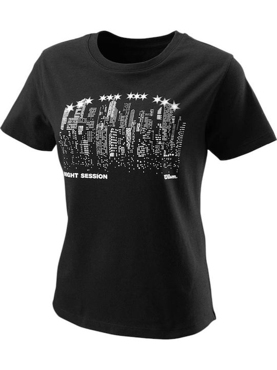 Wilson Tee WRA815801 Women's Black Blouse