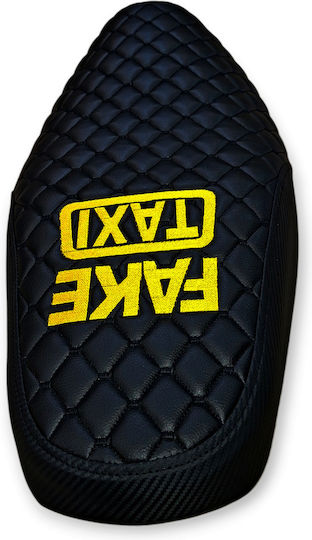 Innova Carb Honda Quilted Baklavadoto Seat Cover Black Stitching Yellow Logo Fake Taxi
