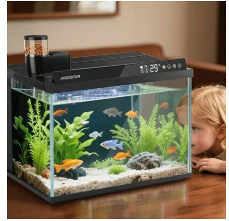Nobleza Fish Aquarium Capacity 30l with Lighting 44x24x28.5cm