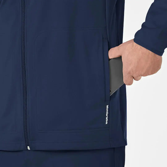 WonderWink Male Medical Pants And Blouse Set Navy Blue