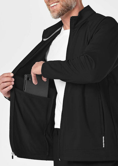 WonderWink Male Medical Pants And Blouse Set Black