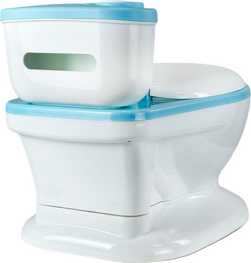 Little Mom Töpfchen Toilette mit Deckel Blau