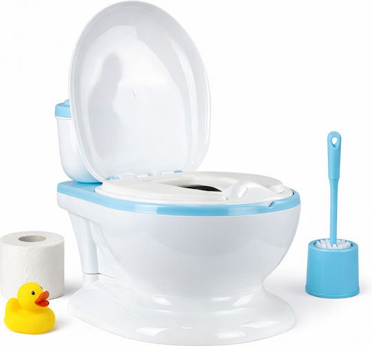 Little Mom Töpfchen Toilette mit Deckel Blau