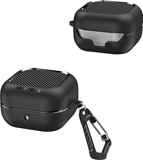 Silicone Case with Hook in Black for Samsung Galaxy Buds 4 / 4 Pro