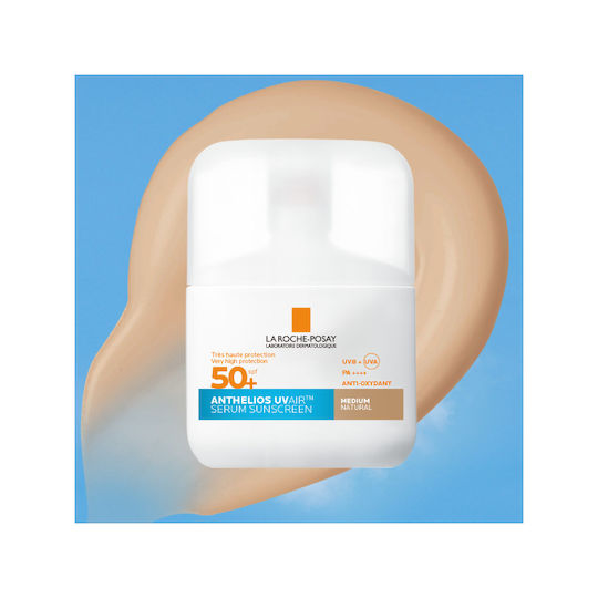 La Roche Posay Anthelios UVAIR Ser de Protecție Solară pentru Față SPF50+ cu Pigment Medium Natural 50ml