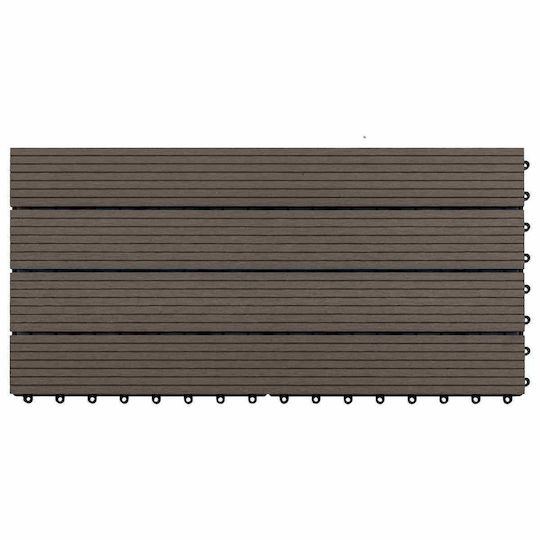 vidaXL Decking Board for Garden Flooring from WPC 60x30cm 6 Pieces