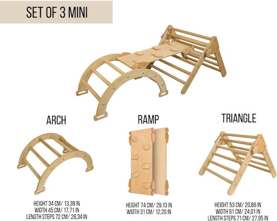 Farnora Decor Τρίγωνο Αναρρίχησης BT-4-PLAY_07 Μπεζ για 1+ Ετών