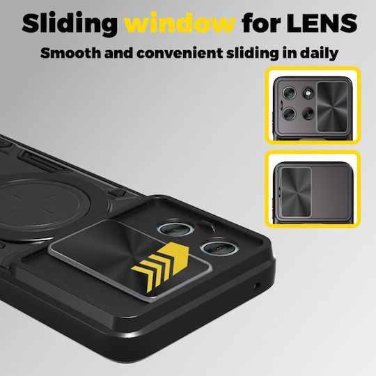 Techsuit Camguard Pro Motorola Moto Back Cover Metalic Negru (Motorola Moto G77 / G67)
