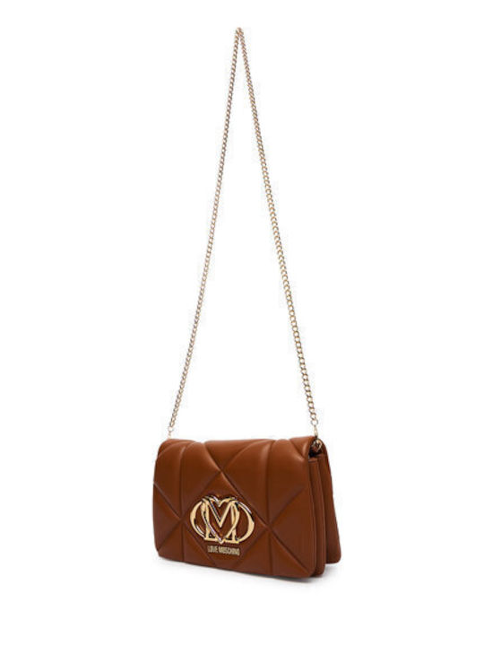 Leder Damen Schultertasche Braun