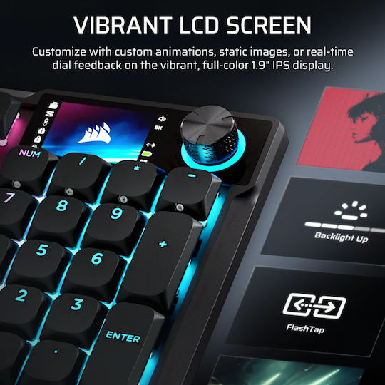 Corsair Vanguard Air 99 Wireless Gaming Mechanical Keyboard with Corsair OPX Switches and RGB Lighting English US