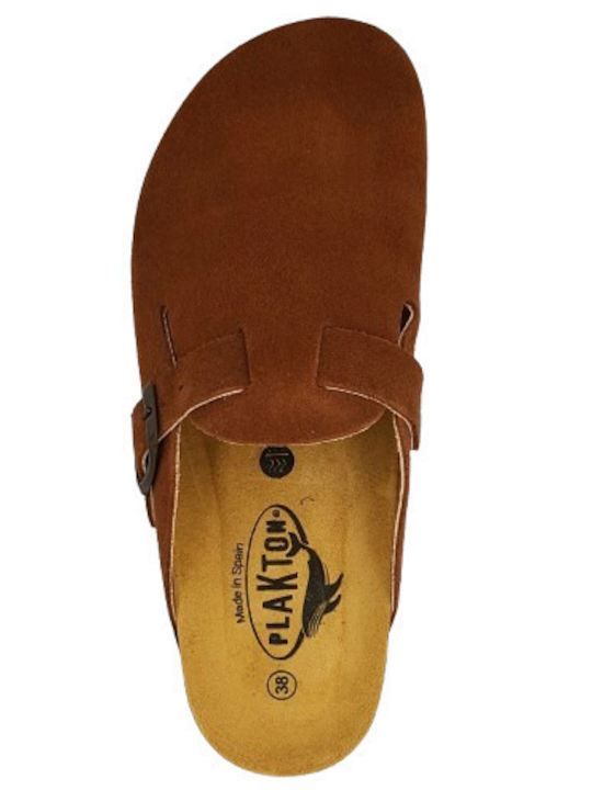 Afelpado Anatomic Leather Women's Slippers Brown
