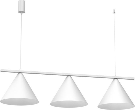 Eko Light Lustră Suspendată Alb