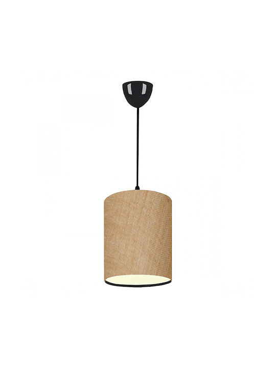 Megapap Layla Κρεμαστό Φωτιστικό Μπεζ με Ντουί E27 19x25x70εκ.