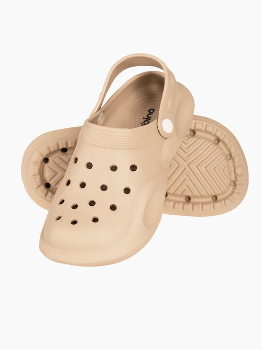 Sabino Damen Clogs Beige