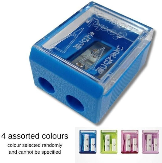 Tombow Sharpener Ippo Transparent 2 Holes Ksa-121 4901991006742