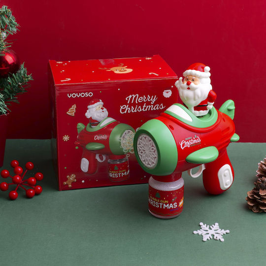 Christmas Series Automatic Soap Bubble Machine Santa Shape Batteries Not Included