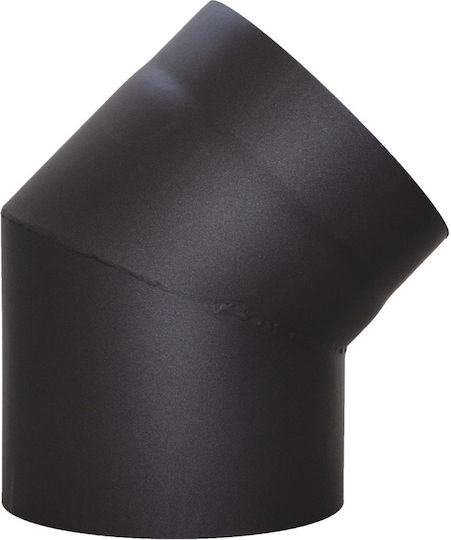 Καμινάδα Γωνία 45° Σταθερή Μαύρο Χάλυβα-ø150mm Parkanex
