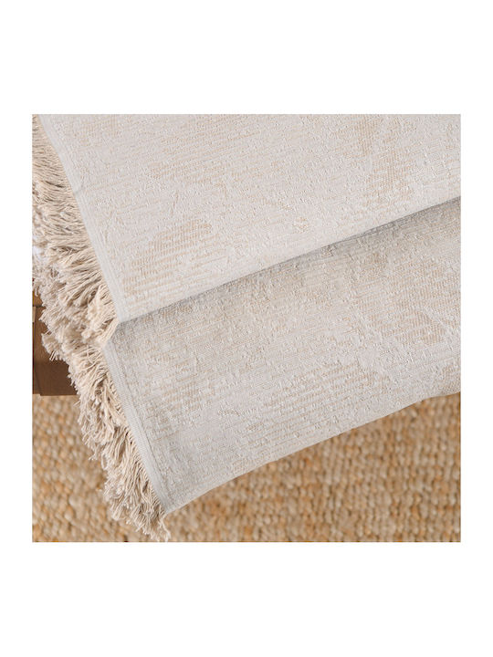 Rythmos Peony Armchair Throw Jacquard 160x180cm Beige