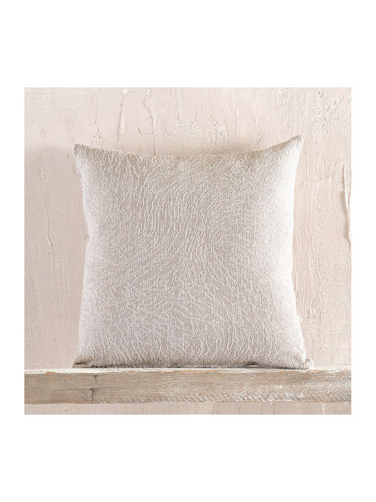 Rythmos Terrain Armchair Throw 2 Sides Jacquard 160x180cm Beige