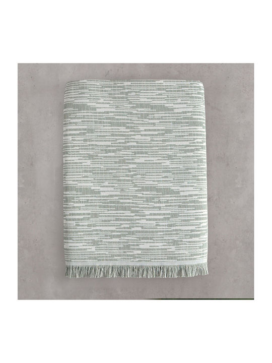 Rythmos Atticus Armchair Throw Jacquard 160x180cm Khaki