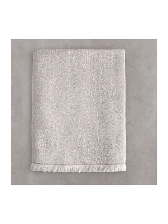 Rythmos Terrain Zweisitzer-Sofa Überwurf Zwei Seiten Jacquard 180x240cm Beige